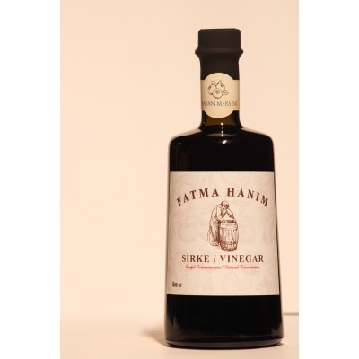 FATMA HANIM  Yaban Mersini Sirkesi 500 ml / Meşe Fıçılarında Doğal Fermantasyon